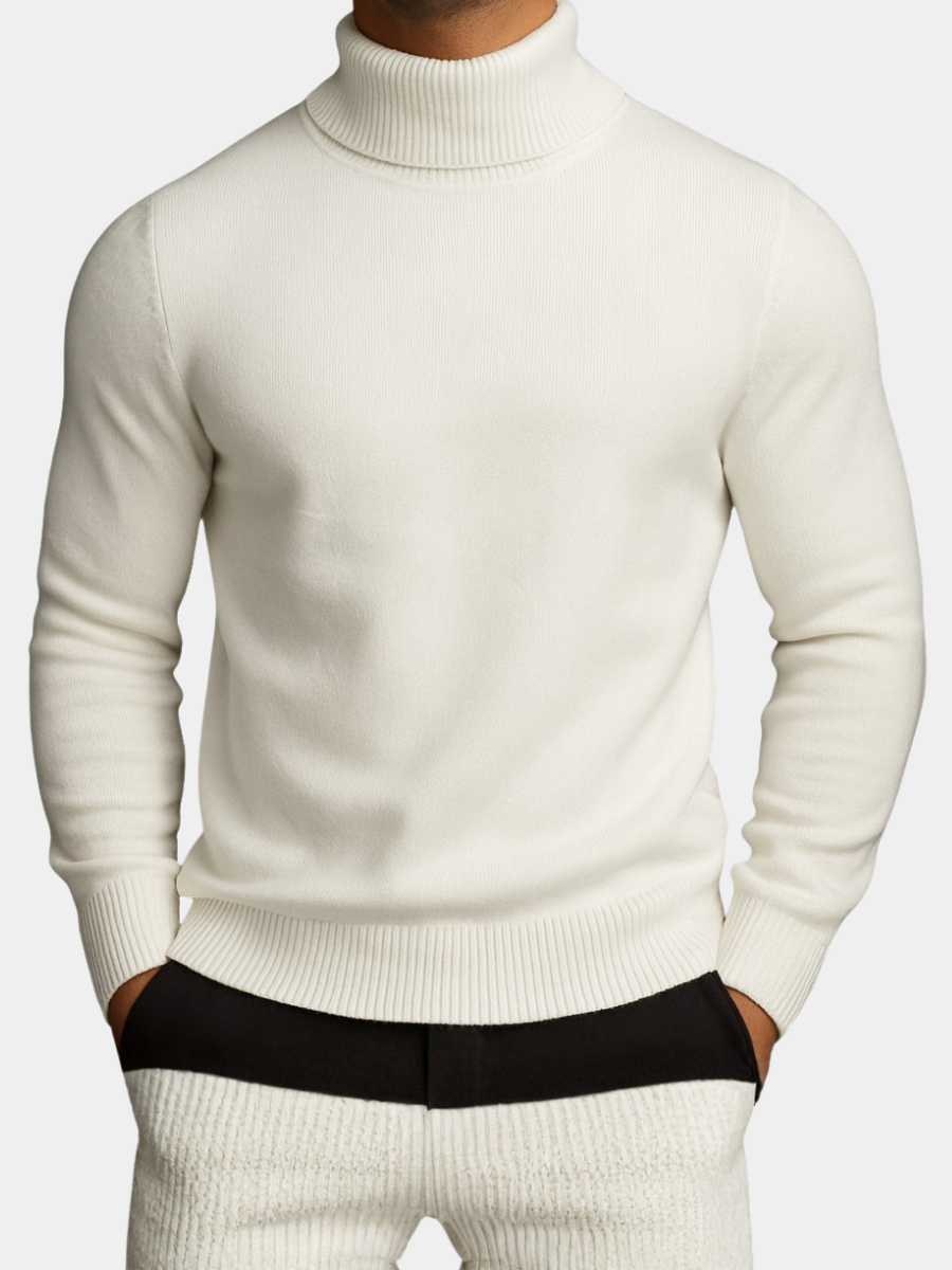 Pull Col Roulé Dolcevita Nicolas Homme | Chaud et Élégant 0