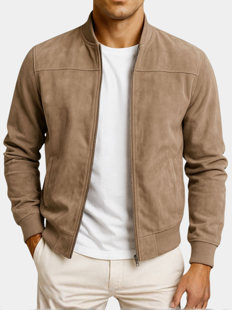 Veste en Daim Timéo | Homme, Cuir Suédé, Style Urbain 0