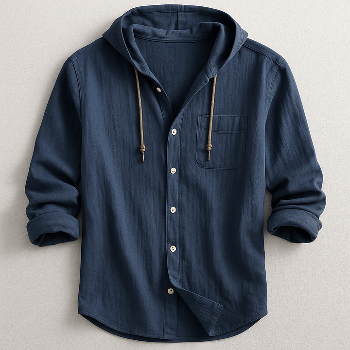 Chemise de Luxe à Capuche Adrien | Style Sophistiqué pour Homme 0
