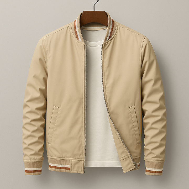 Bomber en Coton Alexandre | Bandes Contrastées, Léger pour Homme 0