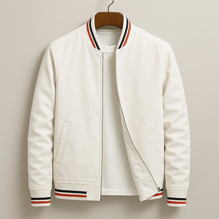 Bomber en Coton Alexandre | Bandes Contrastées, Léger pour Homme 1