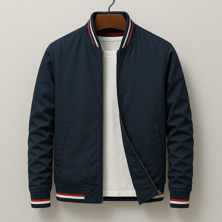 Bomber en Coton Alexandre | Bandes Contrastées, Léger pour Homme 4