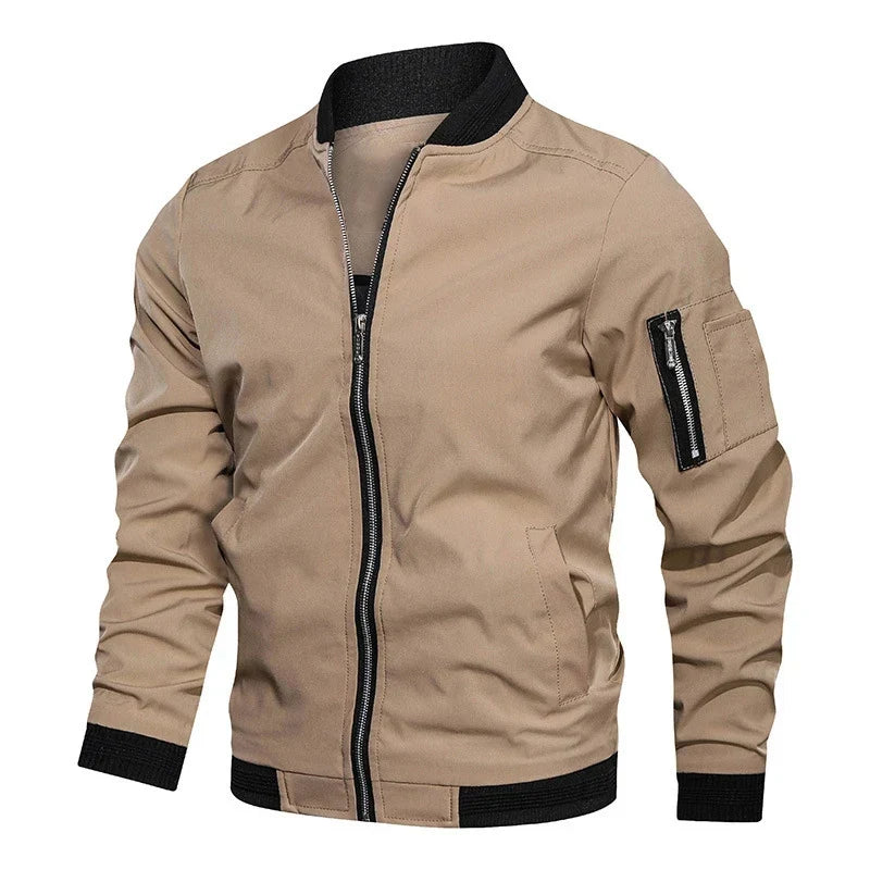 Bomber Enzo | Bords-Côtes Élastiques, Zips Décoratifs Homme 3