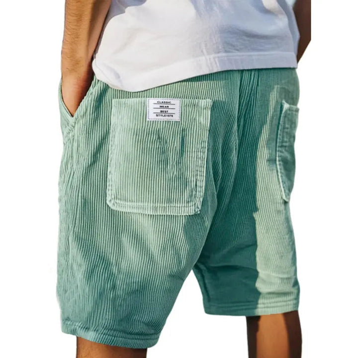 Short en Velours Nathan Homme | Coupe Décontractée, Poches Arrière 3