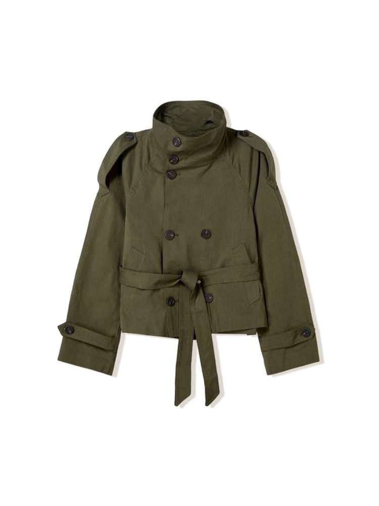 Trench Croisé Constance | Ceinture et Col Montant Femme 1