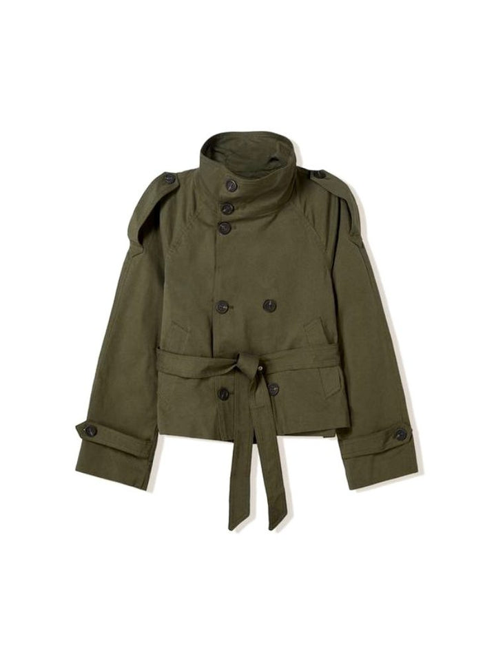 Trench Croisé Constance | Ceinture et Col Montant Femme 1