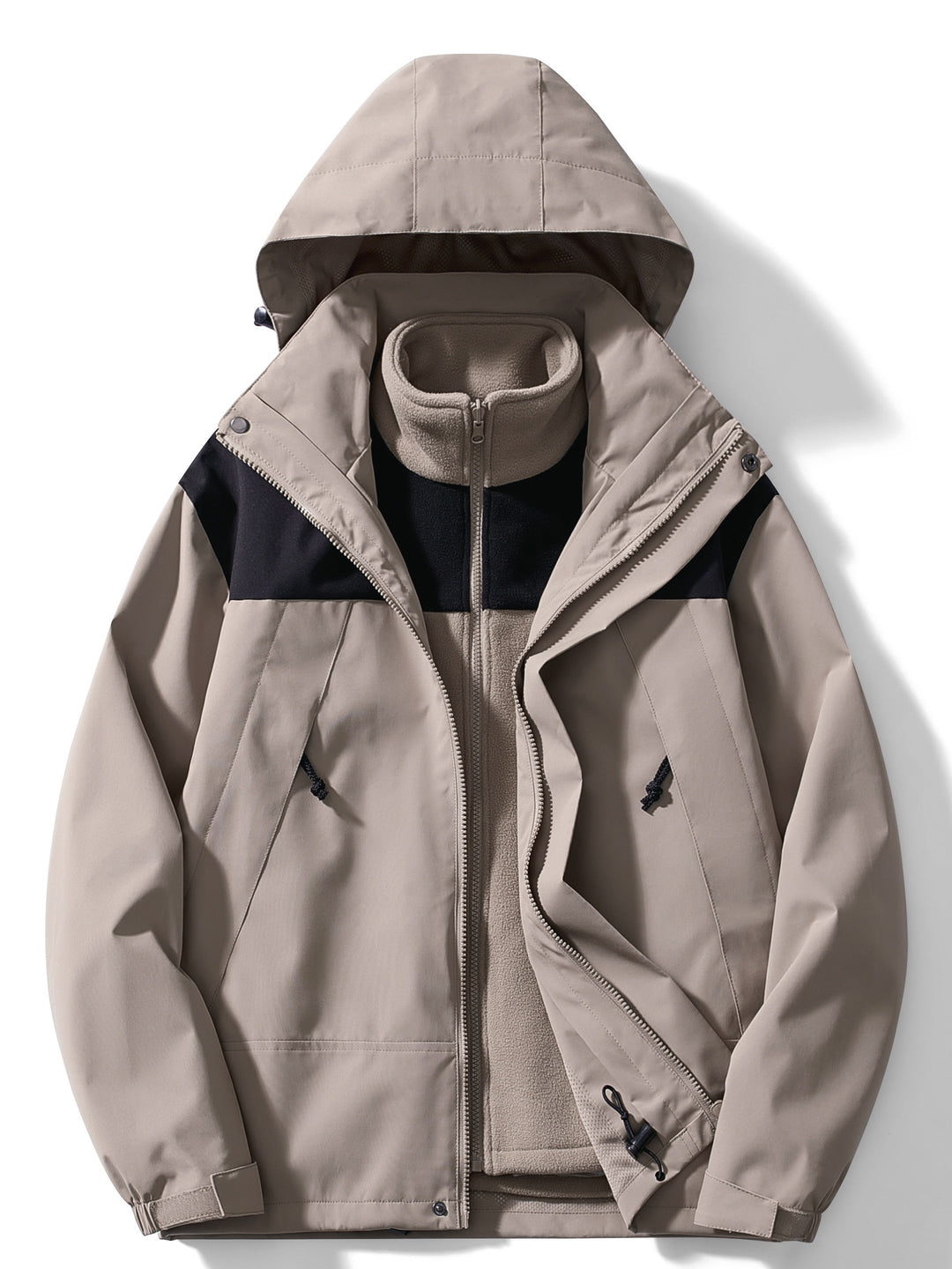 Manteau Polaire 3-en-1 Victoire | Capuche, Chaud Femme 3