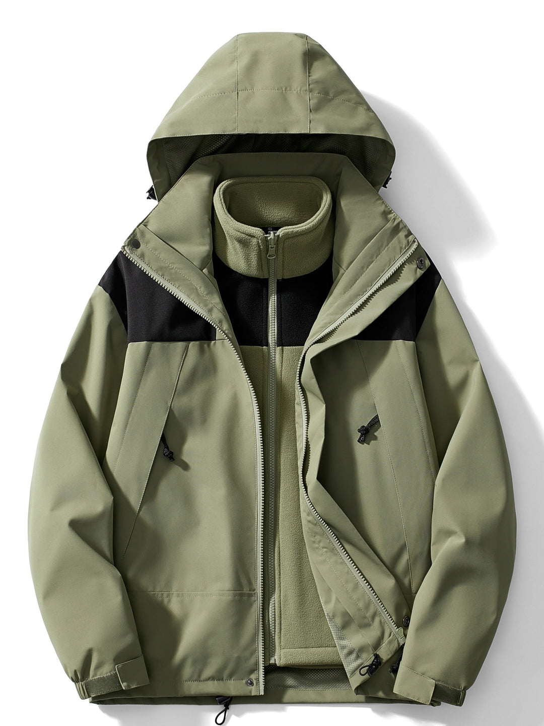 Manteau Polaire 3-en-1 Victoire | Capuche, Chaud Femme 0