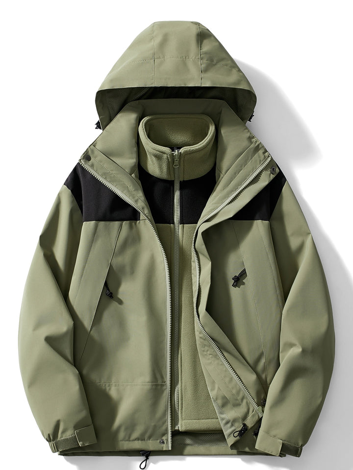 Manteau Polaire 3-en-1 Victoire | Capuche, Chaud Femme 0