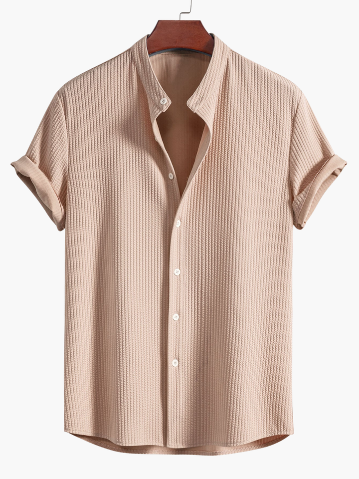 Chemise Col Mao et Pantalon Léo Homme | Manches Retroussées 6