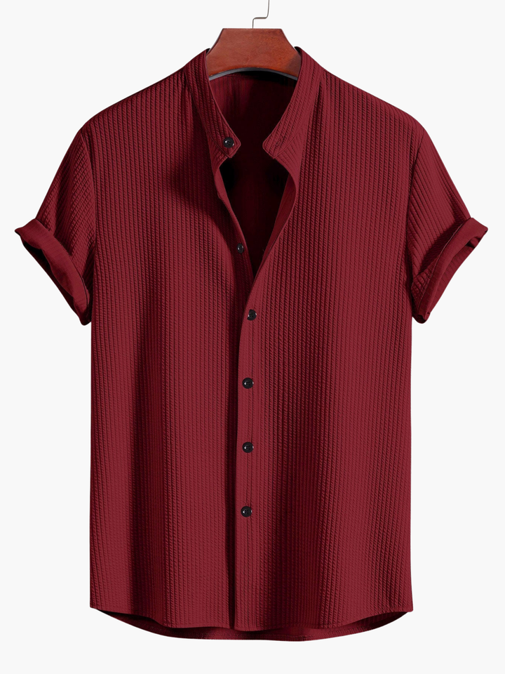 Chemise Col Mao et Pantalon Léo Homme | Manches Retroussées 7