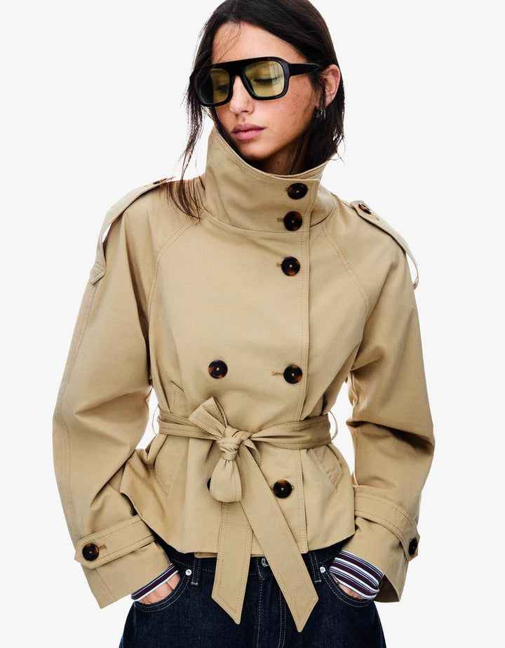 Trench Léger Adèle Femme | Double Boutonnage, Taille Ceinturée 1