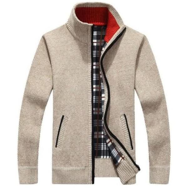 Gilet Grosse Maille Axel | Col Montant, Coupe Ample Homme 0