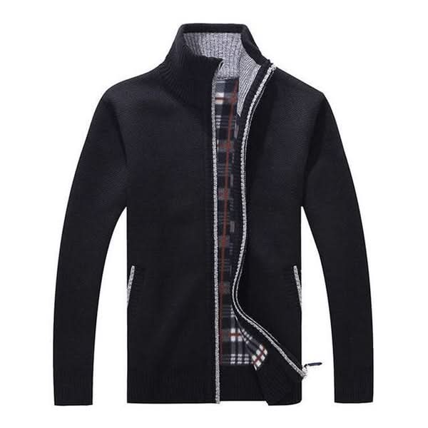 Gilet Grosse Maille Axel | Col Montant, Coupe Ample Homme 1