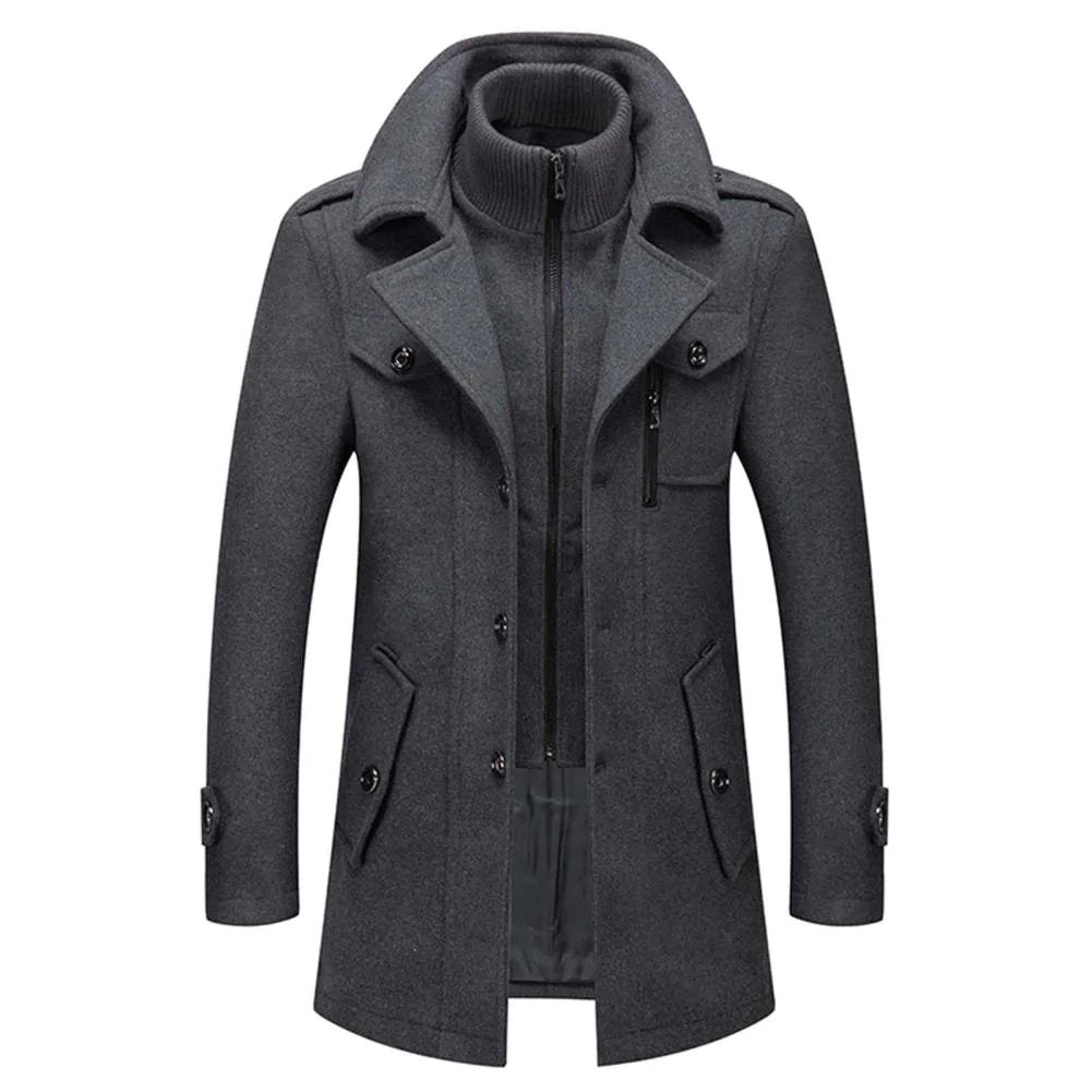 Manteau Enzo | Homme, Doublure Isolante, Épaules Structurées 1