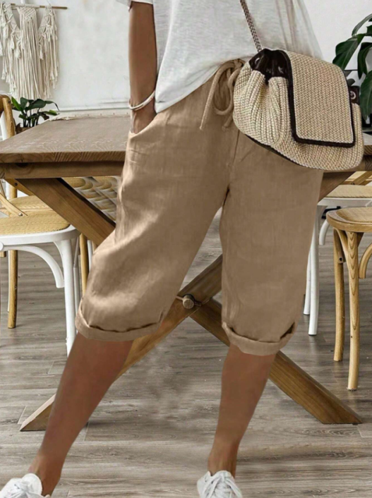 Short Cordon Emma Femme | Taille Élastique, Coupe Décontractée 0