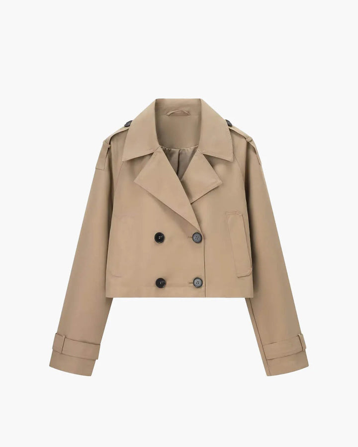 Trench Court Clémence | Double Boutonnage, Col Revers Femme 1