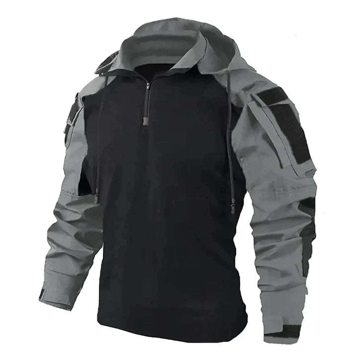 Pull Tactique Nathan | Homme, Capuche et Coupe Ajustée Chaude 2