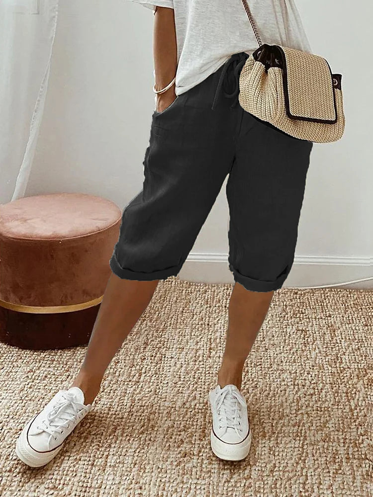Short Cordon Emma Femme | Taille Élastique, Coupe Décontractée 1