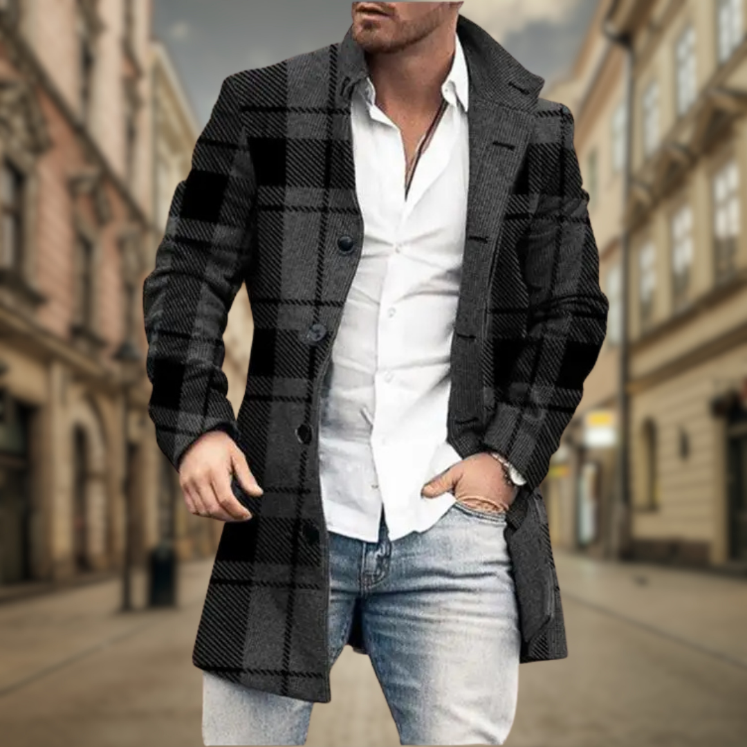 Manteau Élégant Arthur | Coupe Droite Intemporelle Homme 2