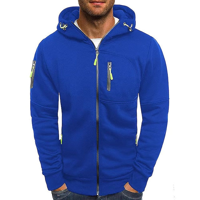 Sweat Zippé Julien | Capuche Doublée, Finitions Contrastées Homme 5