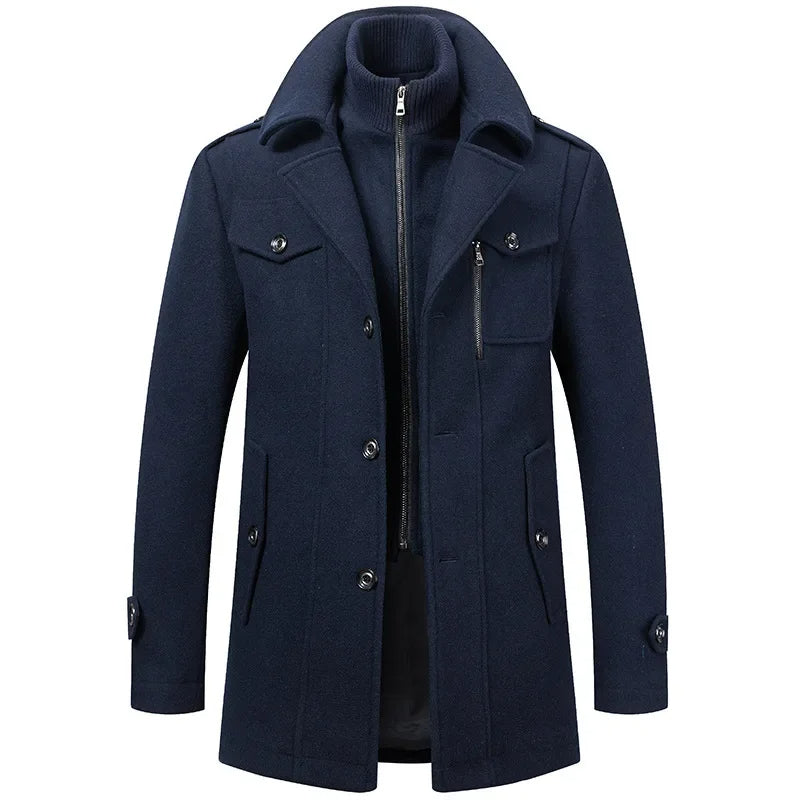 Manteau Enzo | Homme, Doublure Isolante, Épaules Structurées 4