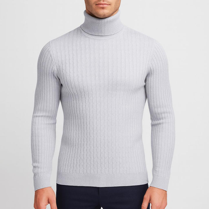 Pull col roulé en laine légère Alexandre Homme | Coupe classique ajustée 2