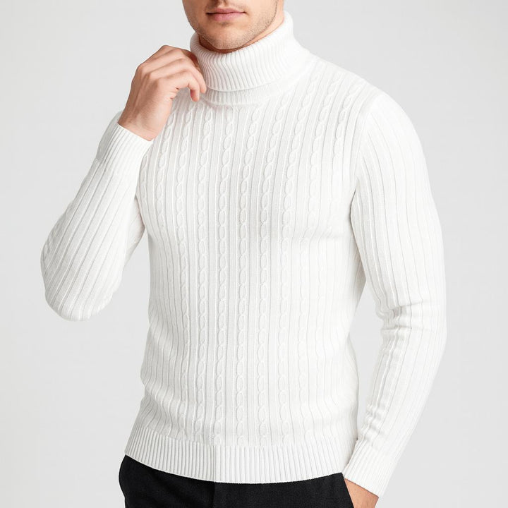Pull col roulé en laine légère Alexandre Homme | Coupe classique ajustée 4