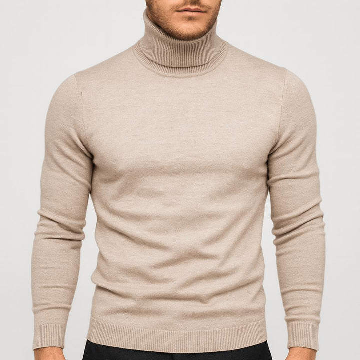 Pull col roulé en laine mérinos Victor Homme | Ajusté, doux et léger 0