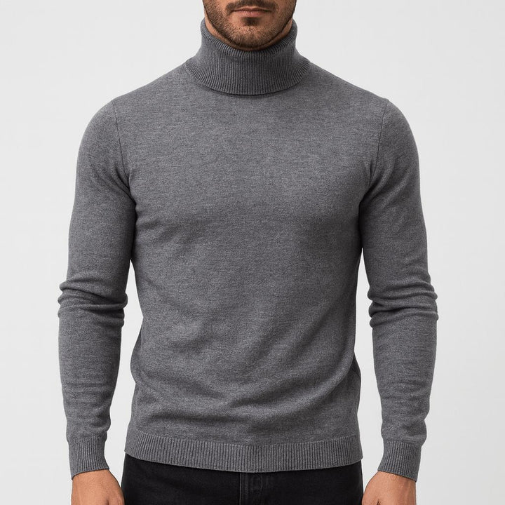 Pull col roulé en laine mérinos Victor Homme | Ajusté, doux et léger 2