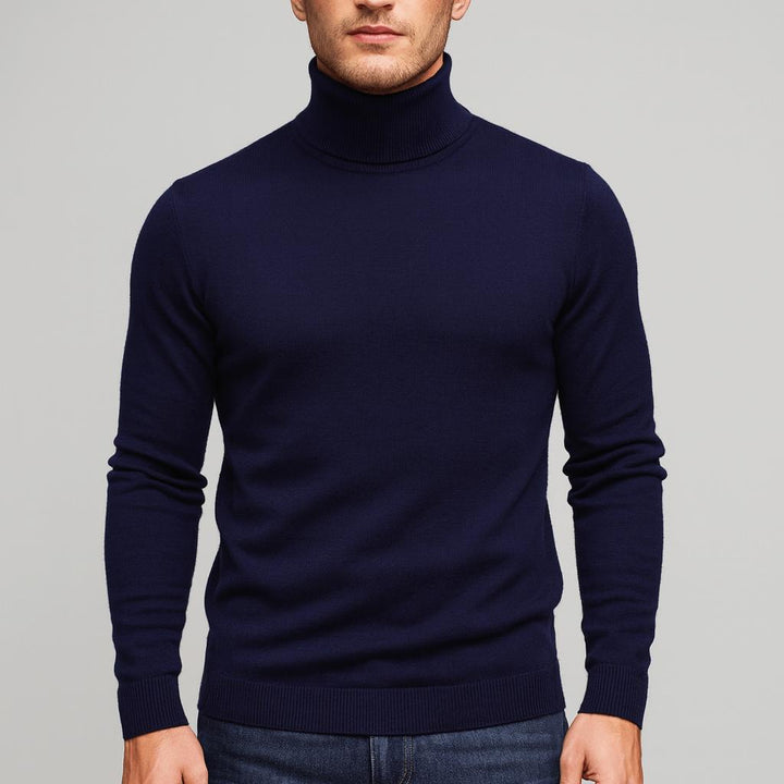 Pull col roulé en laine mérinos Victor Homme | Ajusté, doux et léger 3