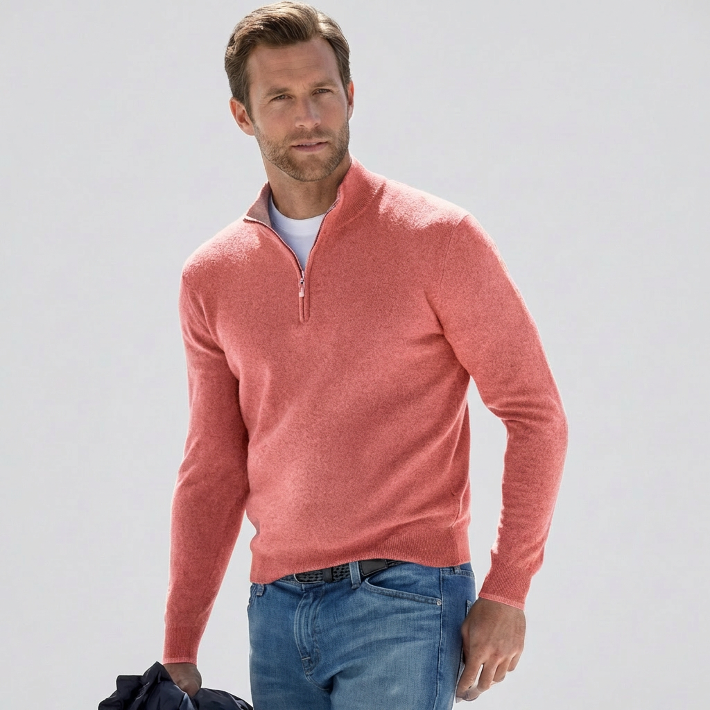 Pull col V en coton doux Tom Homme | Coupe regular, respirant 0