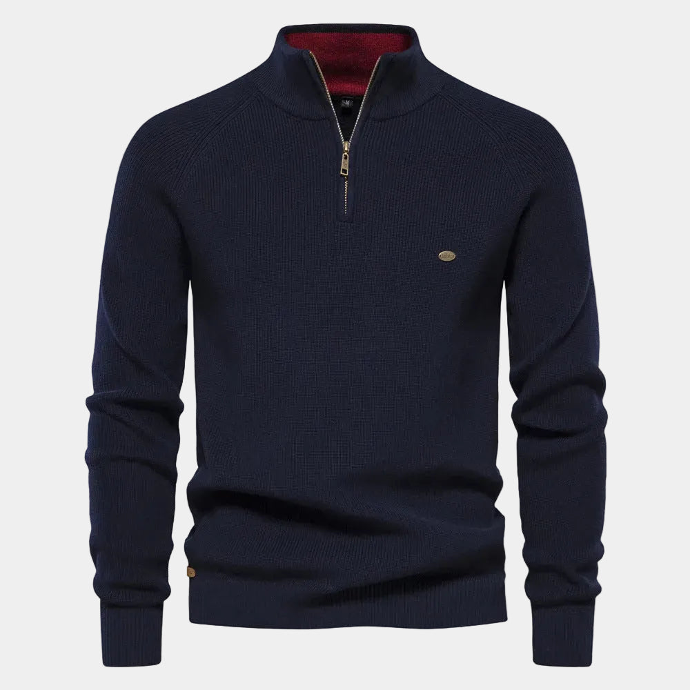 Pull Col Montant Zippé Jules Homme | Chaud et Ajusté 0