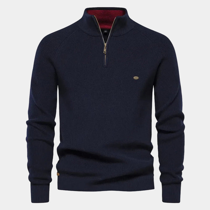 Pull Col Montant Zippé Jules Homme | Chaud et Ajusté 0