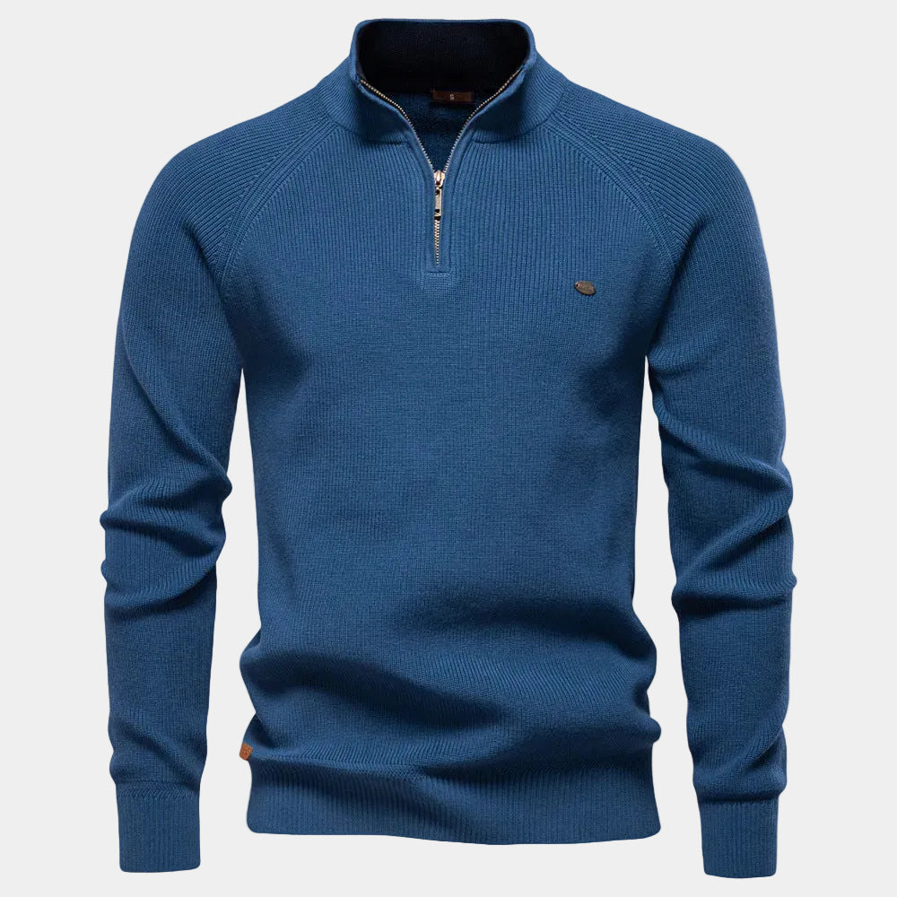Pull Col Montant Zippé Jules Homme | Chaud et Ajusté 3
