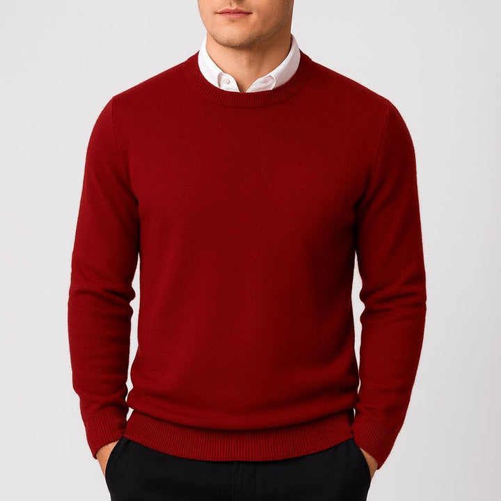 Pull en laine fine Raphaël pour Homme | Léger, chaud, bords-côtes 2