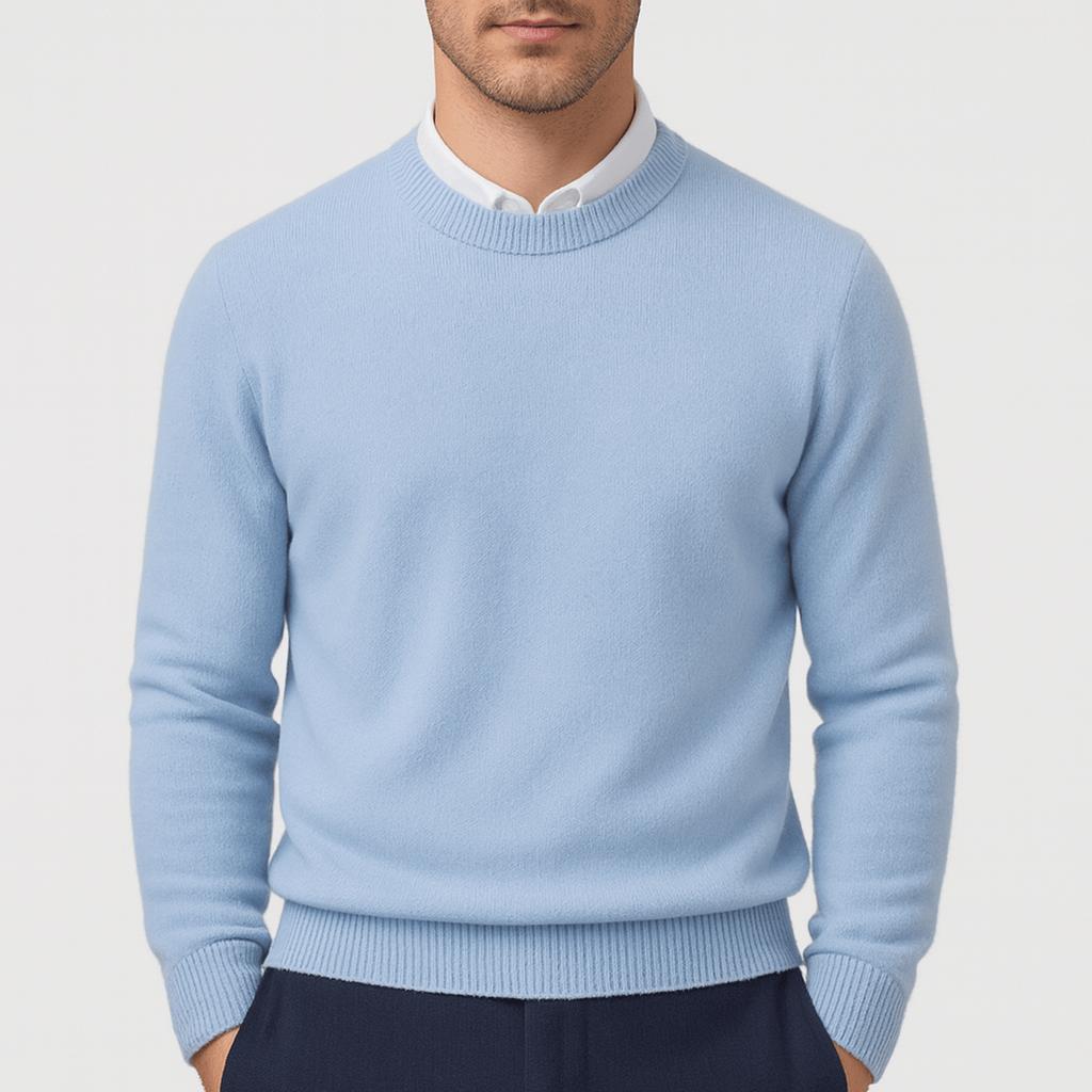 Pull en laine fine Raphaël pour Homme | Léger, chaud, bords-côtes 3