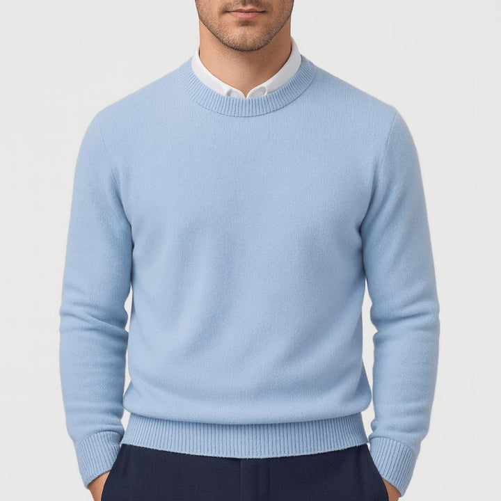 Pull en laine fine Raphaël pour Homme | Léger, chaud, bords-côtes 3