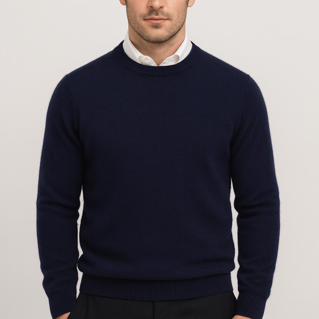 Pull en laine fine Raphaël pour Homme | Léger, chaud, bords-côtes 4