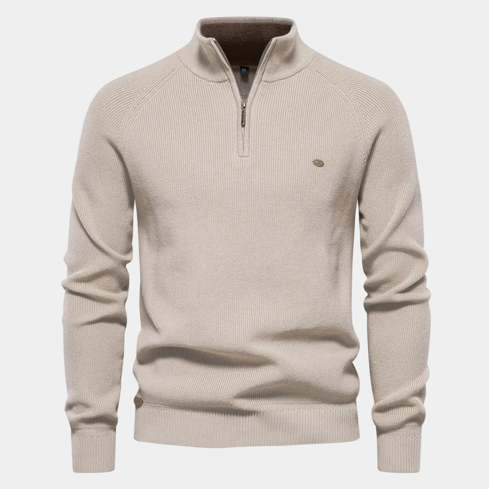 Pull Col Montant Zippé Jules Homme | Chaud et Ajusté 1