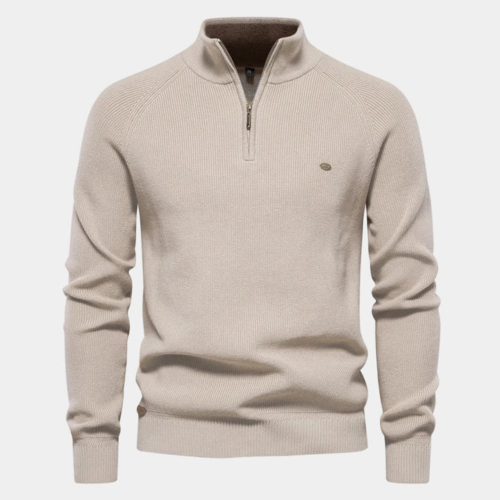 Pull Col Montant Zippé Jules Homme | Chaud et Ajusté 1