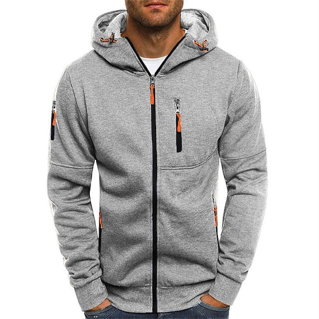 Sweat Zippé Julien | Capuche Doublée, Finitions Contrastées Homme 6