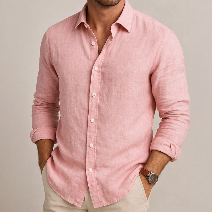 Chemise essentielle en lin Victor | Mélange coton-lin 2