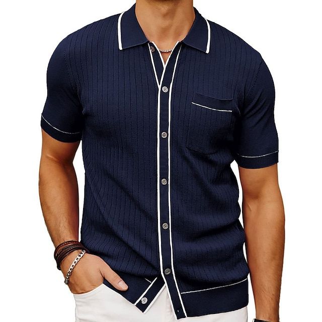 Polo Vincent - Bleu marine