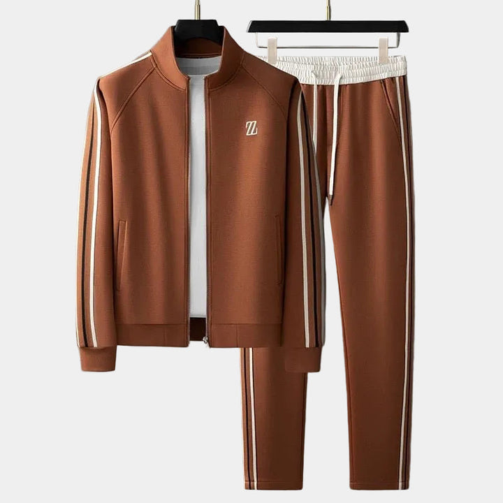 Survêtement Zippé Hugo Homme | Col Montant, Taille Élastique 0