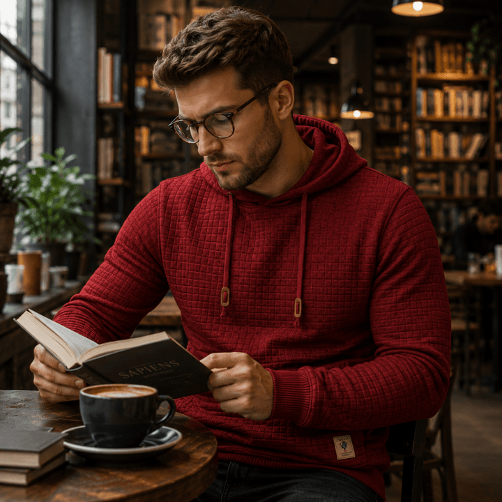 Sweat à capuche Paul pour Homme | Maille gaufrée, poignets passe-pouce 9