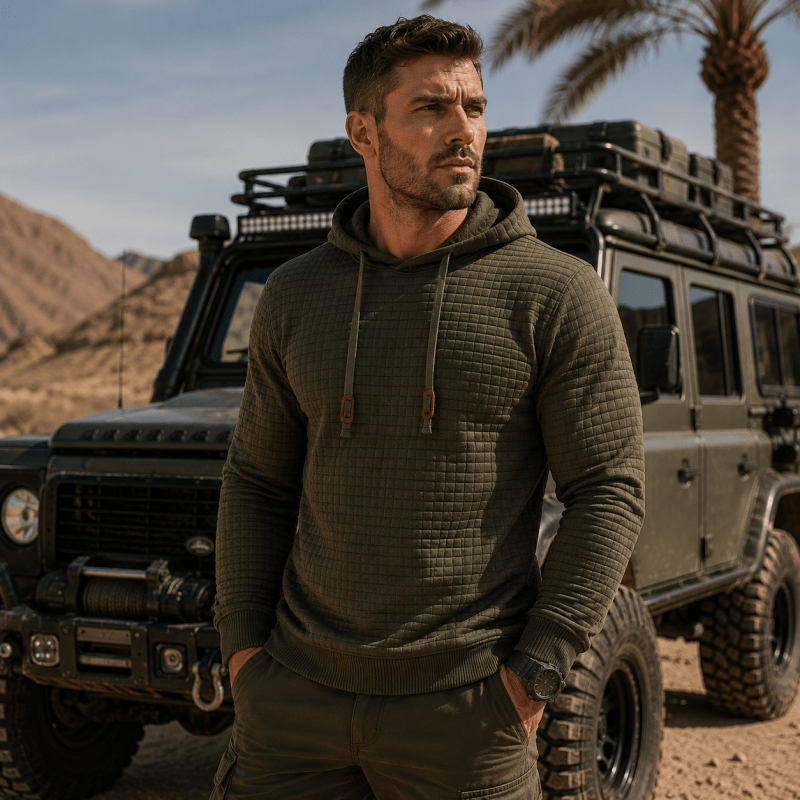 Sweat à capuche Paul pour Homme | Maille gaufrée, poignets passe-pouce 7