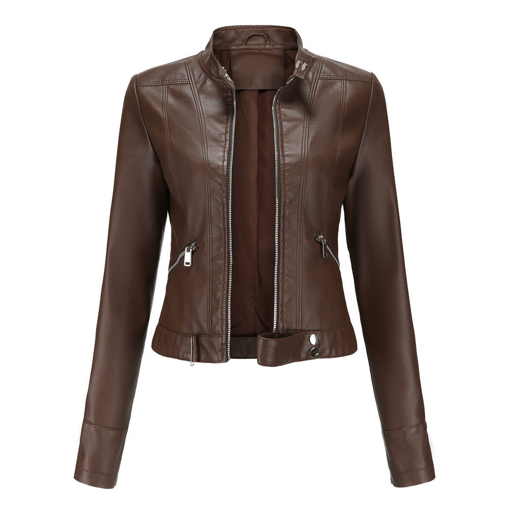 Veste Cuir Camille | Coupe Cintrée, Esprit Motard Femme 2