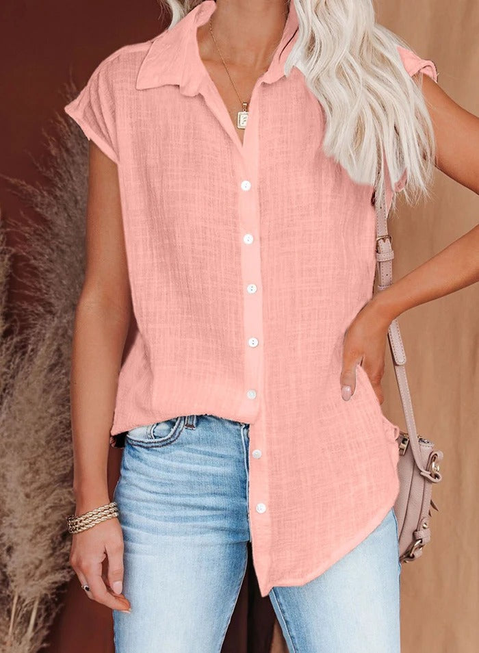 Chemisier Décontracté Adèle Femme - Rose