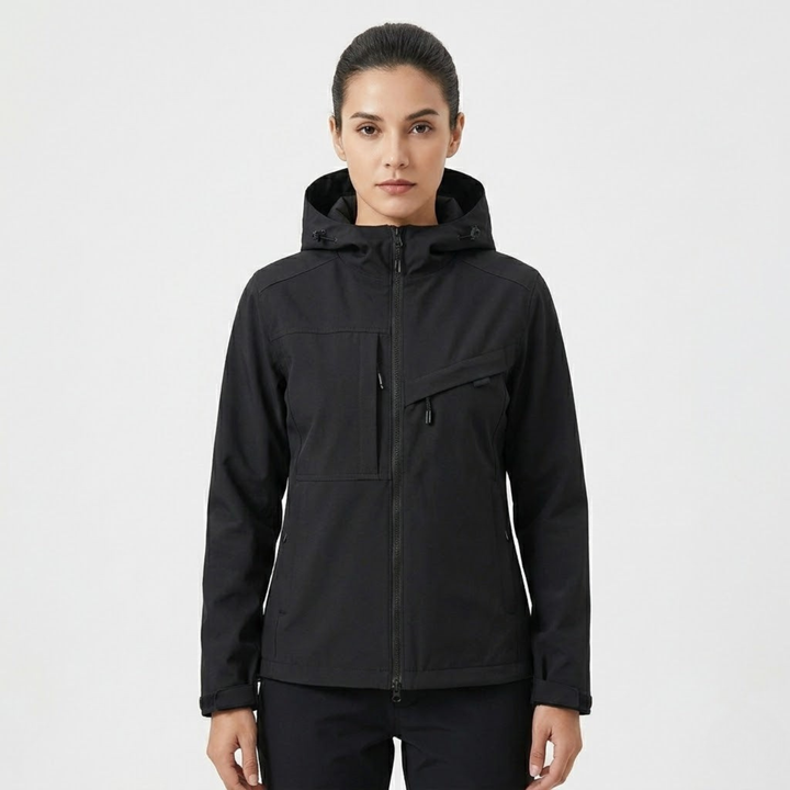 Veste de Pluie Justine Femme Imperméable | Capuche, Coutures Étanchées 0